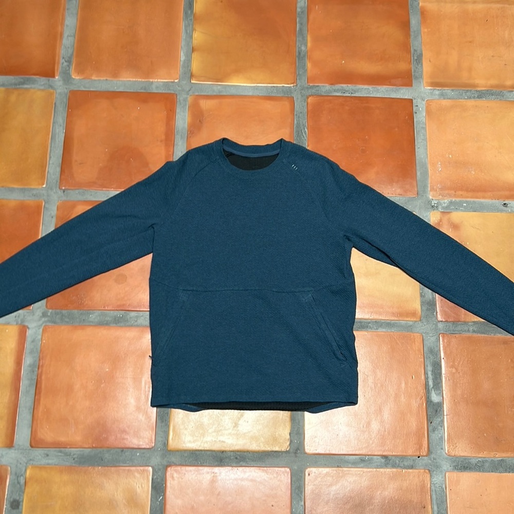 Lululemon At Ease Crewneck Sweatshirt Medium Blue